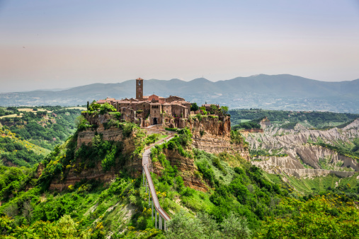 View of the old town of Bagnoregio