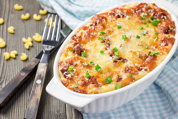 istock Bacon lovers' mac and cheese in baking dish 507401602