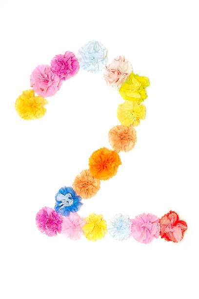 istock “2” Number alphabet flowers made from paper craftwork 507401670