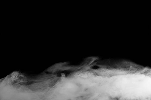 istock Abstract fog or smoke move on black color background 507403474
