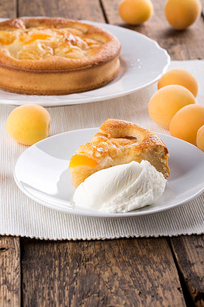 istock Piece of apricot pie 507405124