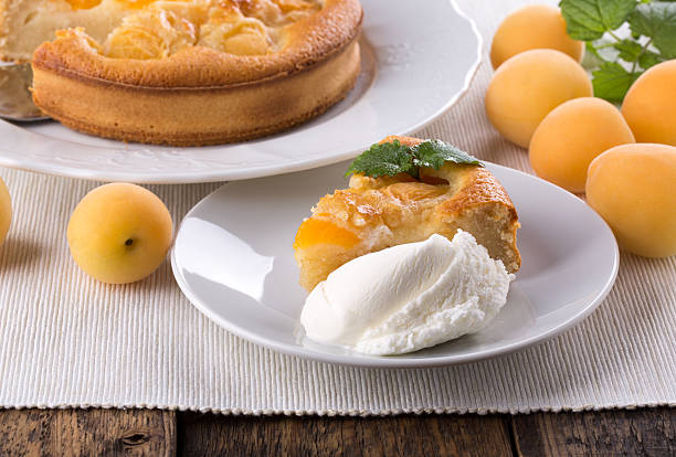istock Piece of apricot pie 507405176
