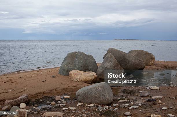 Stones At The Inlet Limfjorden Denmark Stock Photo - Download Image Now - Beach, Coastline, Denmark