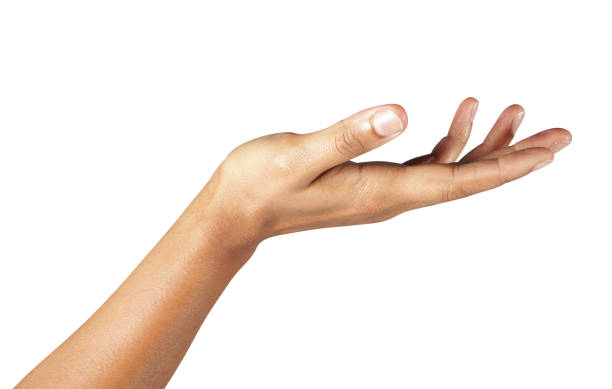 istock Women hand sign isolated on white background 507422500