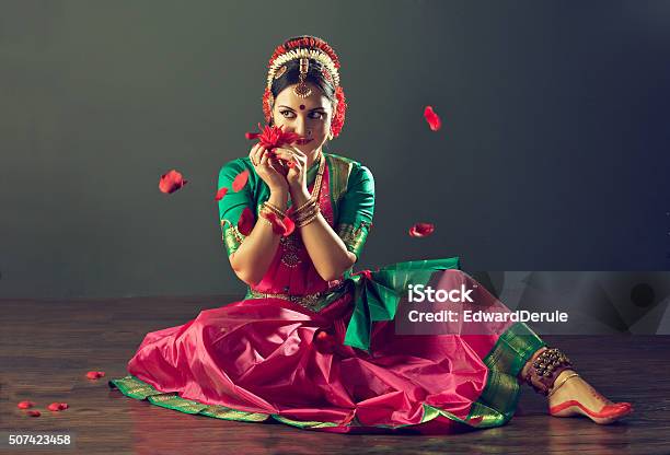Girl Dancing Classical Indin Dance Kuchipudi Stock Photo - Download Image Now - Dancing, Culture of India, India