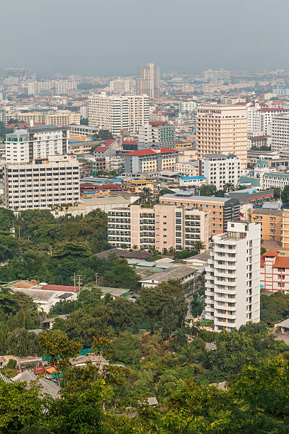 istock Building and skyscrapers bird eye view from the view 507423922