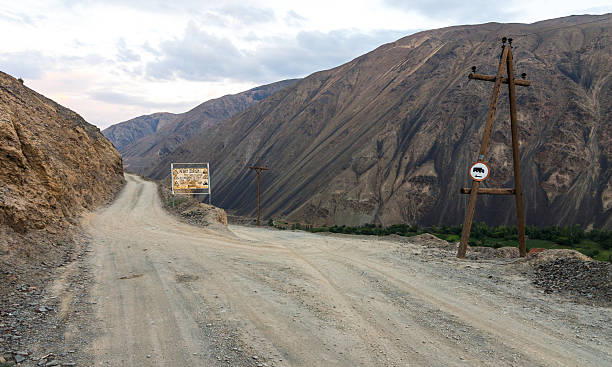 istock Gravel mountain road 507424260