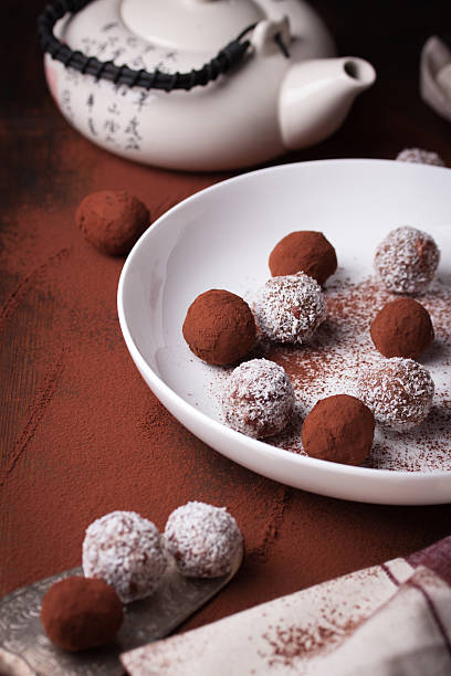 istock Chocolate sweets with cocoa and coconut chips 507426672