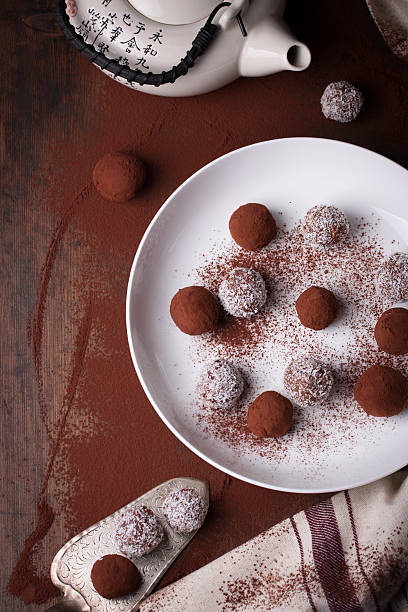 istock Chocolate sweets with cocoa and coconut chips 507427006