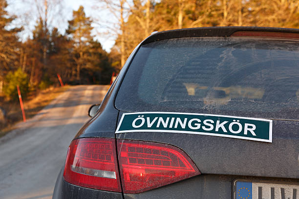 istock Swedish sign for driving practice ongoing. 507427898