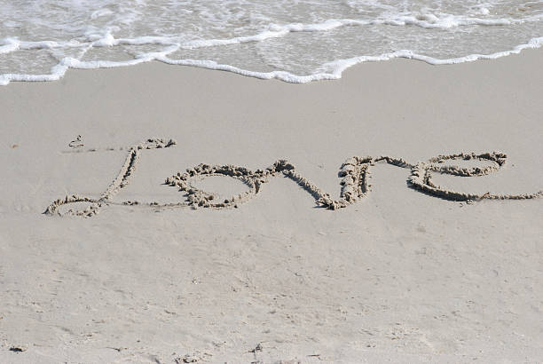 istock Love Written in the Sand 507428857