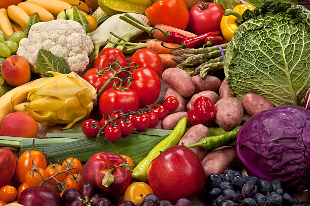 istock Assortment of fresh vegetables as a background 507429279