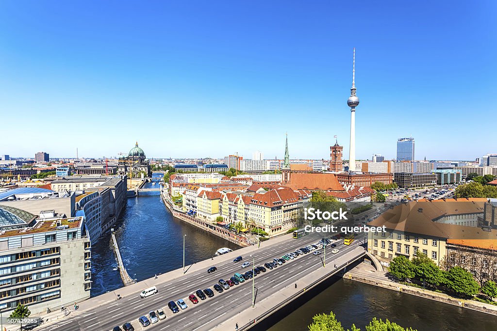 Berlin Skyline - Lizenzfrei Alexanderplatz Stock-Foto