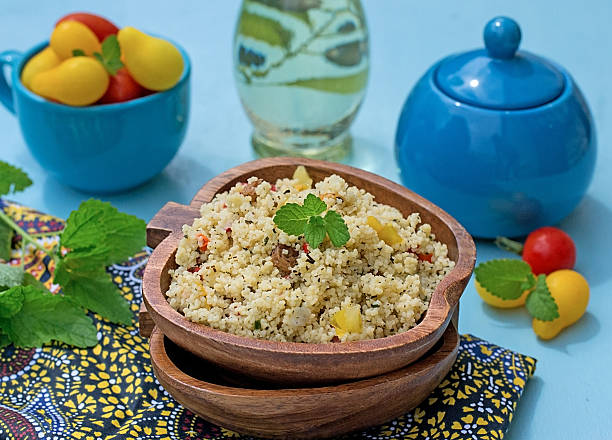 istock Arabian salad with couscous tabbouleh 507430171