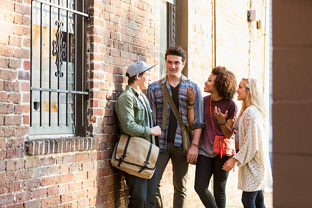 istock Group of friends talking 507431499