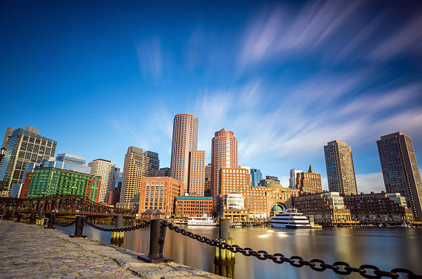 istock Boston Harbor and Financial District in Boston 507431763