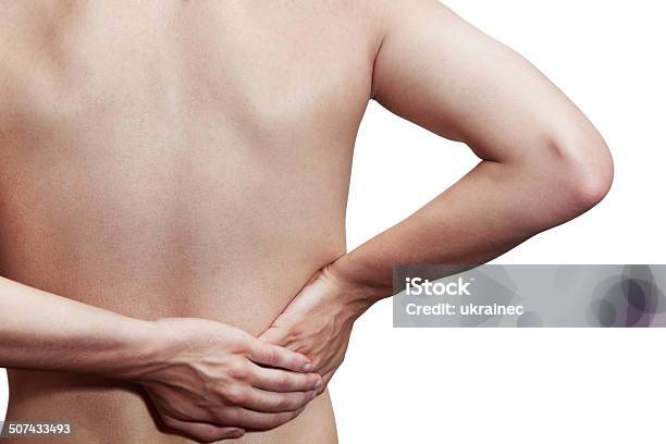 Umbosacral Radiculitis Stock Photo - Download Image Now - Adult, Adults Only, Cut Out