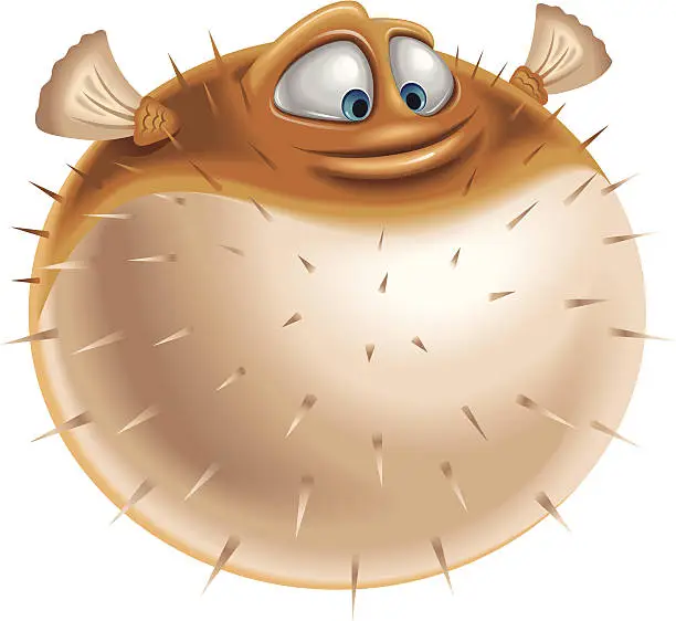 Vector illustration of Blowfish