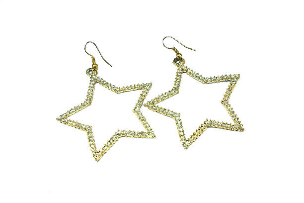 istock earrings on the white bacground 507433907
