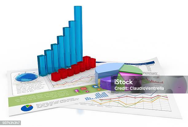 Financial Data Stock Photo - Download Image Now - Analyzing, Banking, Bar Graph