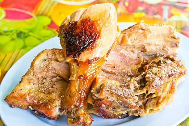 istock Grilled chicken place on a plate 507434425