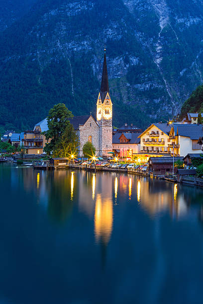 istock Hallstatt village in Alps 507448515