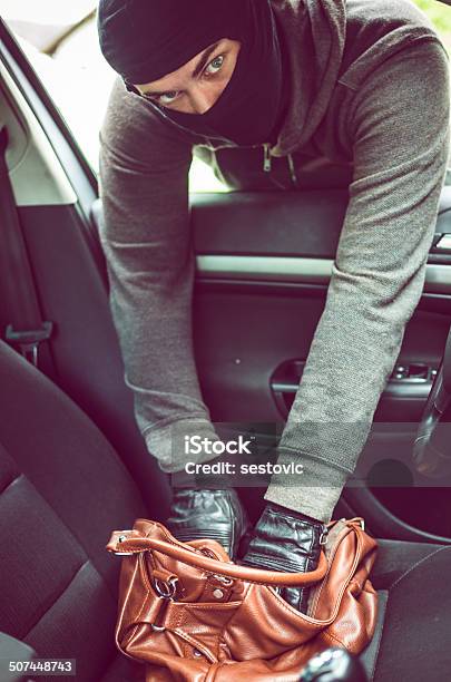 Car Thief Stock Photo - Download Image Now - Activity, Adult, Bag