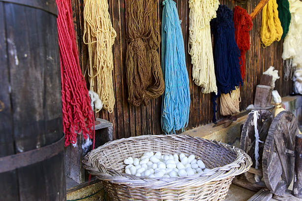 istock Manufacturing textiles in traditional way 507448865