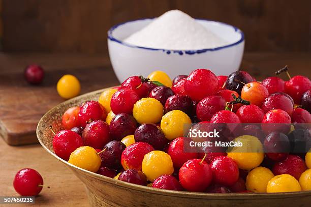 Fresh Cherry Plums Stock Photo - Download Image Now - Agriculture, Assistance, Autumn