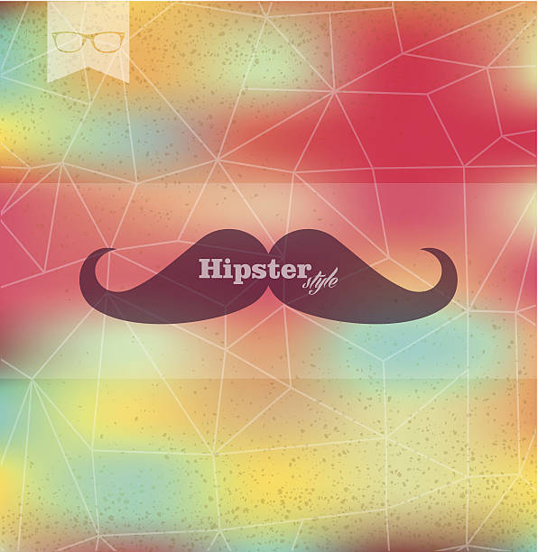 Colorful Hipster abstract background Colorful Hipster style card with blurred effect background. Retro label design. EPS10 vector file with transparency layers. background of the cool guy wearing sunglasses stock illustrations