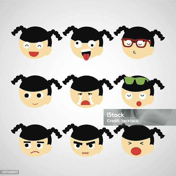 Face Emotion Stock Illustration - Download Image Now - Adolescence, Adult, Anger