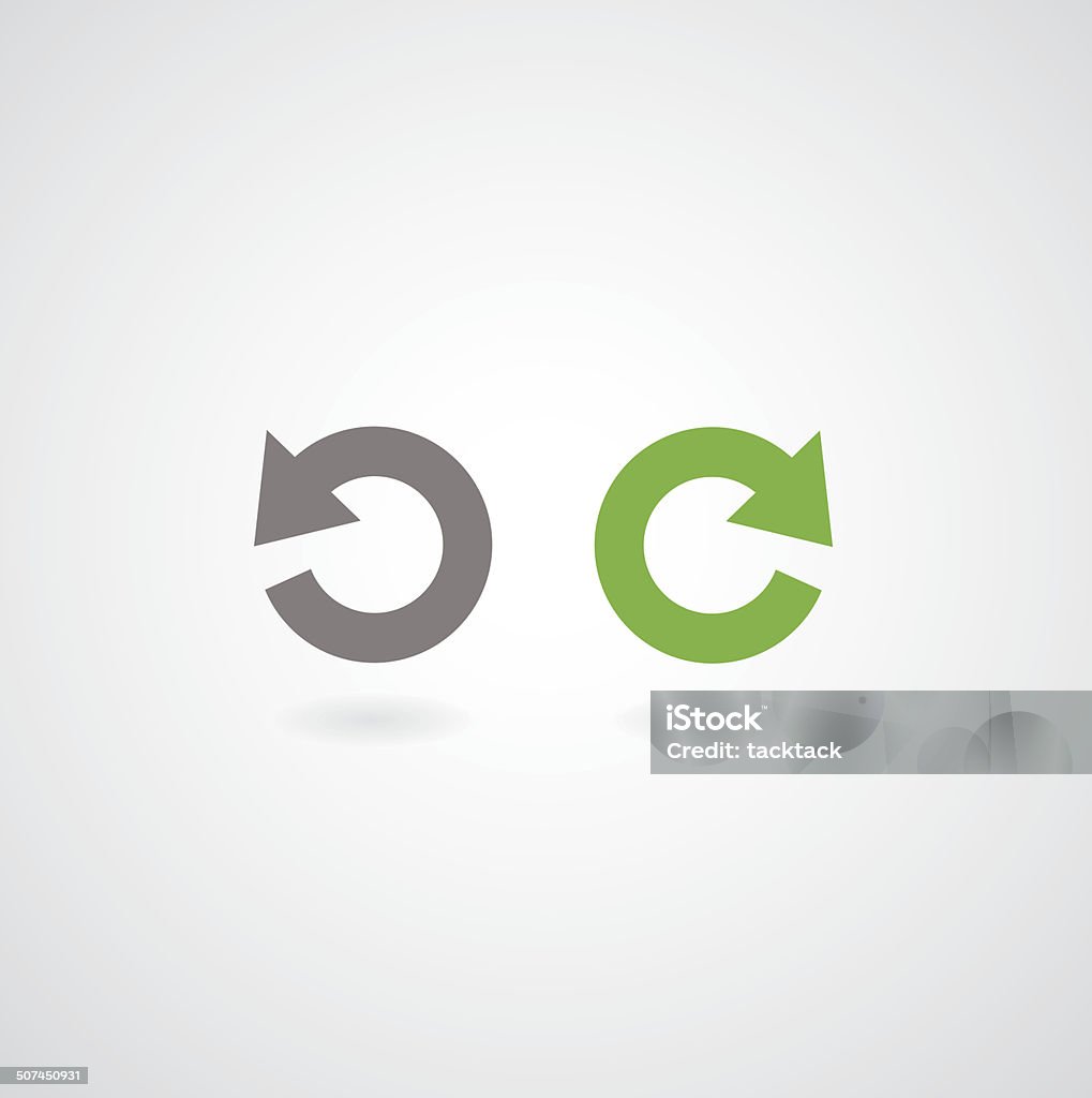 redo and undo symbol redo and undo symbol on gray background Campaign Button stock vector