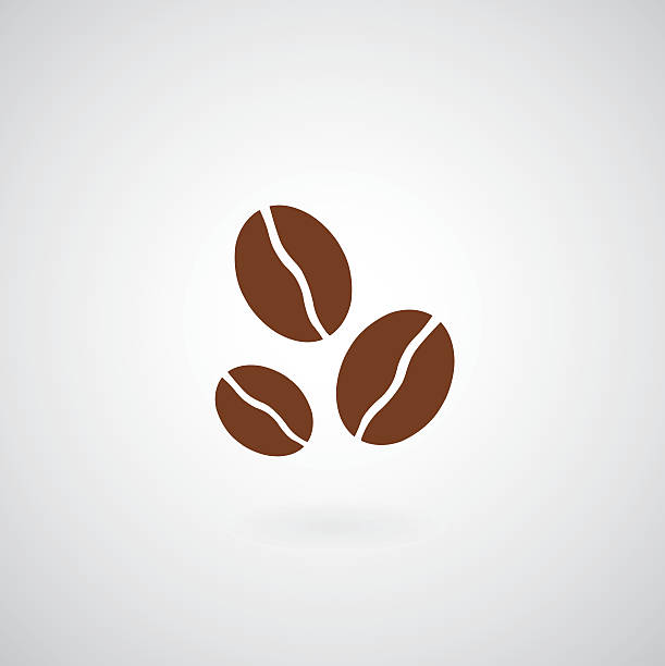 illustrations, cliparts, dessins animés et icônes de symbole de grains de café - backgrounds bean drink caffeine