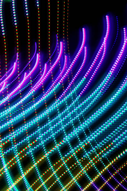 istock colorful dotted light lines - light painting 507453002