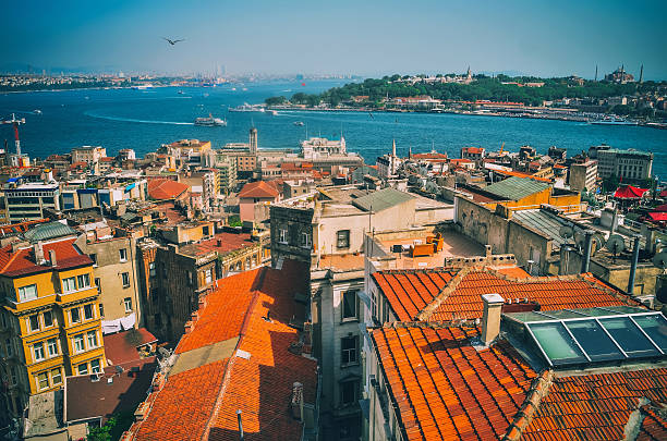 istock View towards Blu Mosque from the Galata Tower, Istanbul 507453296