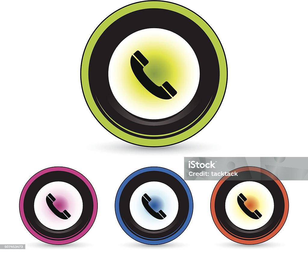 phone button icon set phone button icon set for use Advice stock vector