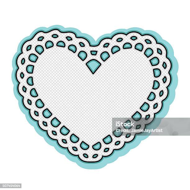 Hati Frame Valentine Putih Hati Doily Frame Ilustrasi Stok - Unduh Gambar Sekarang ...