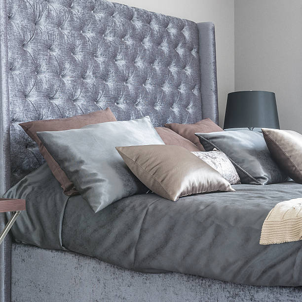 istock luxury bedroom with king bed size classic bed style 507454128