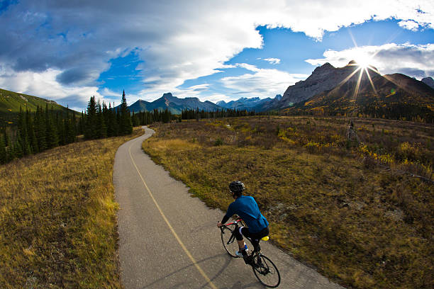 istock Bike Path Road Rider 507454426