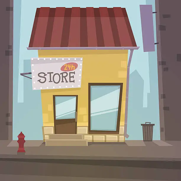 Vector illustration of Retro Store