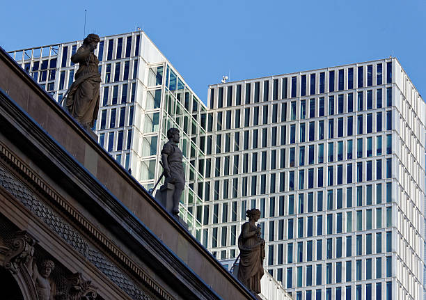 istock old and new architecture - Frankfurt Stock Exchange 507455124