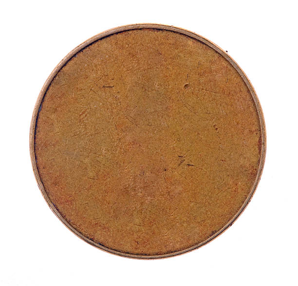 istock Blank golden coin isolated on white 507455464