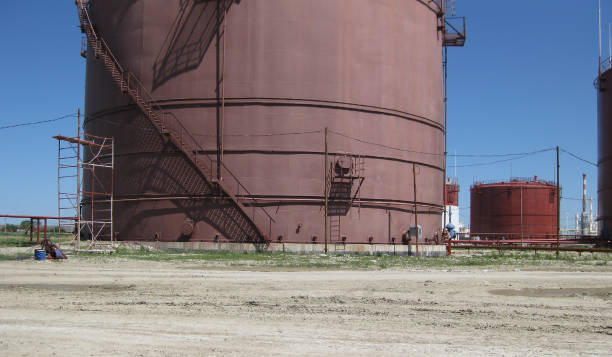 istock Storage tanks for petroleum products 507459512