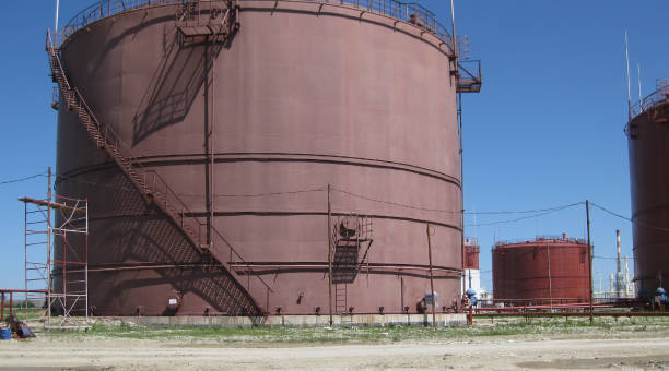 istock Storage tanks for petroleum products 507459526