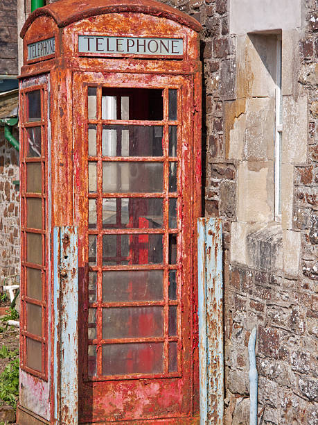 istock Disused traditional red telephone box UK 507461326