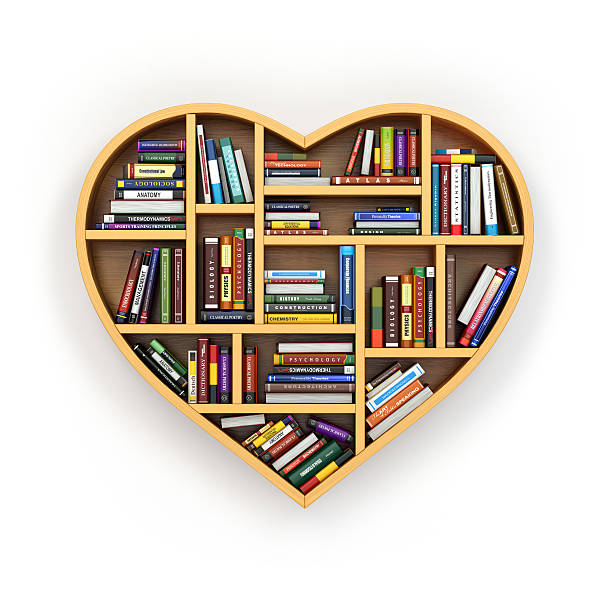 istock Education concept. Bookshelf with books and textbooks in form of 507472674