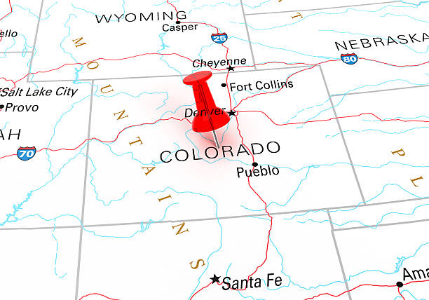 istock Red Thumbtack Over Colorado Map 507473158