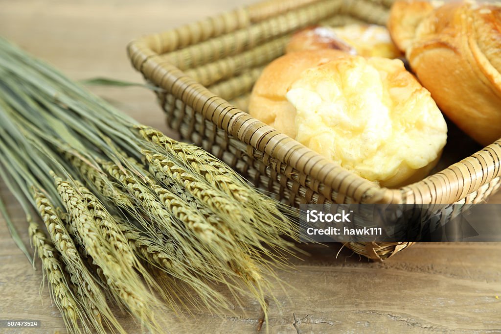 Buns in a basket Pictured buns in a basket. Baked Stock Photo