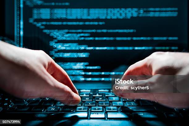 Computer Crime Concept Stock Photo - Download Image Now - Computer Hacker, Computer Crime, Internet