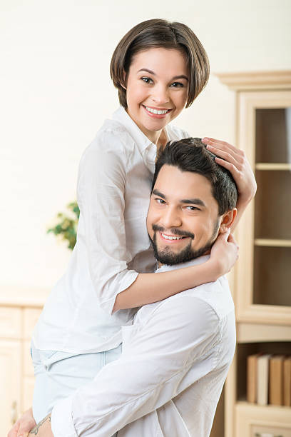 istock Handsome husband holding his wife 507475810